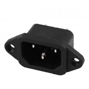 Panel Mount IEC320 C14 Inlet Plug Power Socket AC 250V 10A