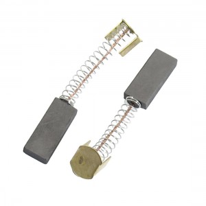 2 Pcs Electric Motor Spring Coil Carbon Brushes 19mm x 8mm x 4mm
