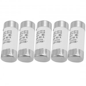 5 Pcs RO17 Series 500V 63A Cylinder Cap Ceramic Fast Blow Fuse Links 22x58mm