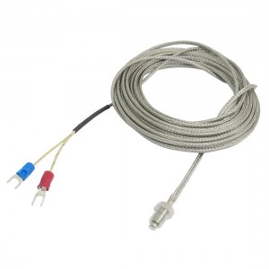 E Type 800C 8mm Thread Screw Thermocouple Temperature Measurement Sensor 5M