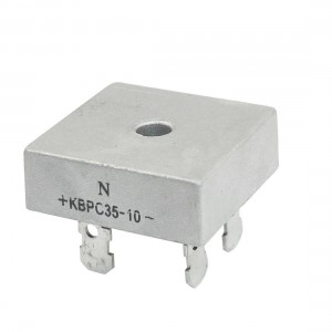 KBPC35-10 1000V 35A Single Phase Bridge Rectifier Half-Wave Silver Tone