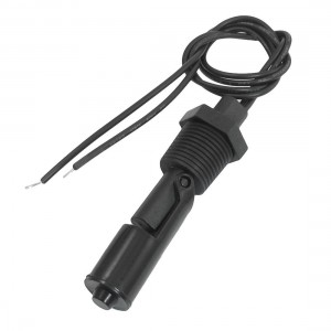 Fish Tank Black Water Level Sensor Horizontal Liquid Floating Switch 1/2" NPT