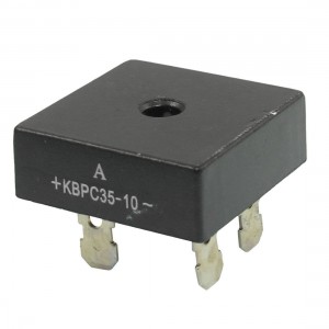 KBPC35-10 1000V 35A Single Phase Bridge Rectifier Half-Wave Black