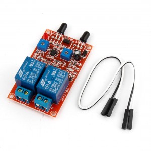 10A 250VAC/ 30VDC Relay Fire Detection Flame Sensor Module 2 Channel