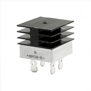 KBPC20-10 20A 1KV Single Phase Bridge Rectifier Half-Wave White w Heatsink