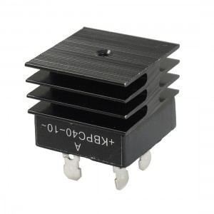 KBPC40-10 40A 1KV Single Phase Bridge Rectifier Half-Wave Black w Heatsink