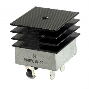 KBPC10-10 10A 1KV Single Phase Bridge Rectifier Half-Wave White w Heatsink