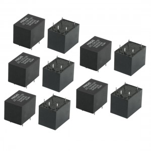 10 Pcs Black General Purpose Power Electromagnetic Relay DC 24V Coil JZC-23F4123