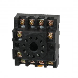 PF113A 11 Pin Screw Terminals DIN Rail Relay Base Socket for MK3P-I