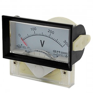 AC 300V Voltage Rectangle Analog Voltmeter Panel Gauge