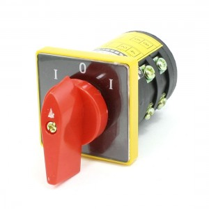 AC 380V 10A 1-0-1 8 Terminals 3 Position Universal Changeover Switch