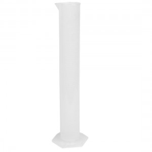 250mL Capacity Liquid Measurement Tool Clear White Graduated Cylinder