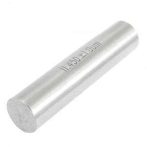 Tungsten Carbide 11.45mm Dia Plug Pin Gage Gauge 50mm Long w Clear Plastic Case