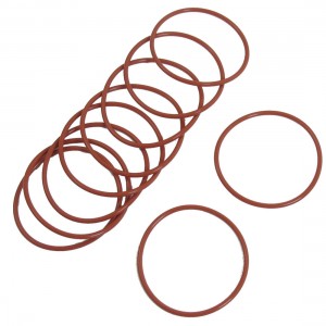 10 Pcs Red Rubber 57mm x 2.5mm Oil Seal O Rings Gaskets Washers