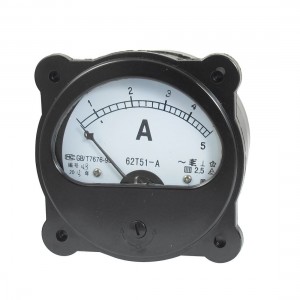 AC 0-5A Fine Tuning Dial Panel Analog Ampere Meter Amperemeter Black