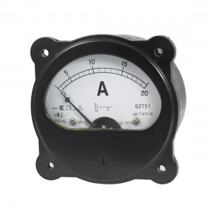 AC 0-20A Fine Tuning Dial Panel Analog Ampere Meter Amperemeter Black