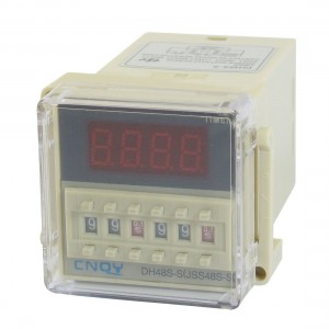 DH48S-S LCD Display Time Timer Delay Relay 8-Pin SPST 0.1S-99H AC 48V