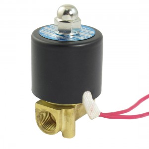 AC 380V 2 Port 2 Way 1/4" PT Female Thread Pneumatic Electric Solenoid Valve