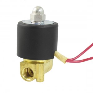 AC 110V 2 Port 2 Way 1/4" PT Female Thread Pneumatic Electric Solenoid Valve