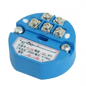 PT100 Temperature Sensor Transmitter -50-150C Output 4-20mA 24VDC