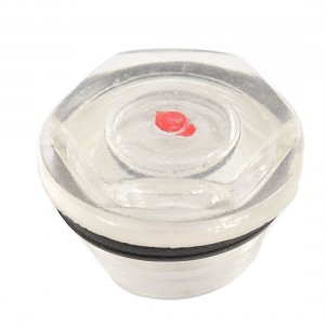 Black O Ring 20mm M Threaded Sight Glass Air Compressor Fittings