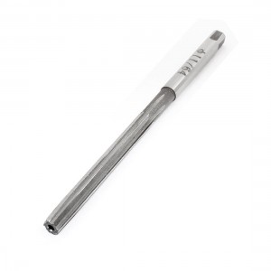 Straight Shank 6 Flutes 4.37mm x 40mm Cutting HSS Machine Chucking Reamer