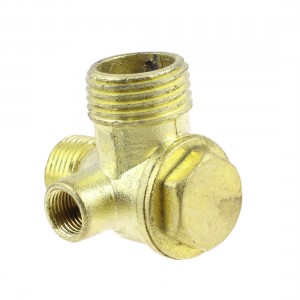 1/8" 3/8" 1/2" Thread Brass Air Compressor Check Valve Gold Tone