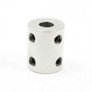 8mm to 10mm Silver Tone Bore Electric Car Toy Motor Wheel Coupling Joint