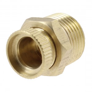 Gold Tone Brass 3/8" Male Thread Air Compressor Part Water Drain Valve