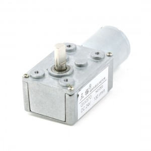 DC 24V 130RPM GW370 Electric Power High Torque Turbo Worm Geared Motor
