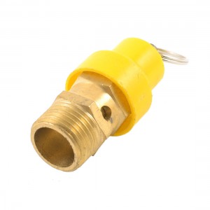 1/2"PT Male Thread Air Compressor Brass Pressure Relief Valve w Split Ring