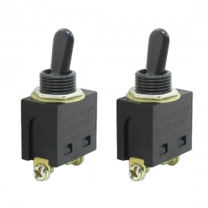 AC 250V/8A 125V/15A 2 Terminal On-Off 2 Positions SPST Toggle Switch Pair