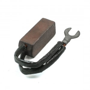 15/32" x 15/32" x 1 17/64" Two Wire Electric Motor Carbon Brushes