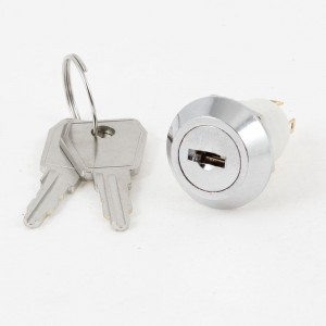 Electric ON OFF 3 Pins 2 Positions Keylock Switch 4A/125V 2A/250V AC