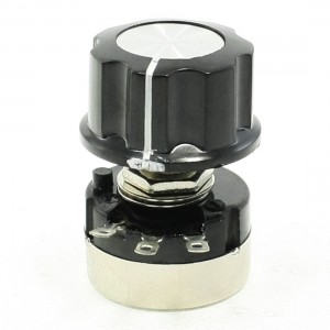 RV24YN20S 2000 ohm Single Turn Carbon Film Rotary Taper Potentiometer w Knob