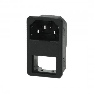 Cut Out Rocker Switch Holder IEC 60320 Male Power Supply Plug 10A AC 250V