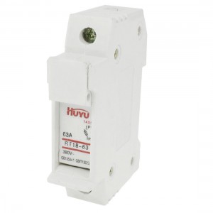 RT18-63 AC 380VV 63A 1 Pole 1P 14x51mm Cylindrical Fuse Holder Base