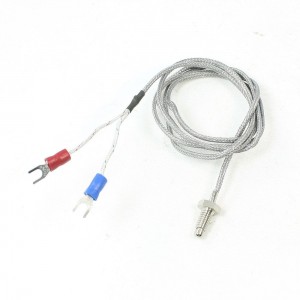 6mm Thread K Type 800C Thermocouple Temperature Probe Sensor 3.2ft