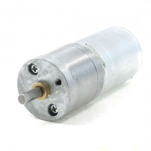 18RPM 6V Metal Shell Cylinder Magnetic Electric DC Motor w Gear Case