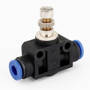 Tube Speed Control Quick Connector Pneumatic Push In Fitting 6mm x 6mm