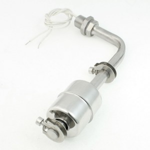 Water Level Stainless Steel Right Angle Vertical Floating Switch 18cm Long