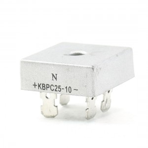 KBPC25-10 1KV 25A Single Phase Bridge Rectifier Half Wave Silver Tone