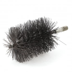 12mm Thread 85mm Diameter Steel Wire Tube Brush Cleaning Tool