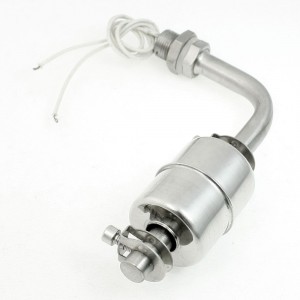 Liquid Water Level Stainless Steel Right Angle Floating Switch 15cm Long