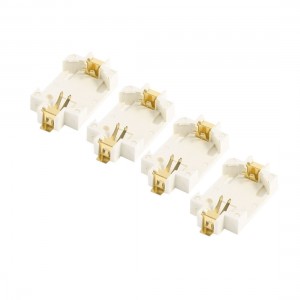 4PCS Off White Plastic Button Cell Battery Socket Holder Case for CR2032