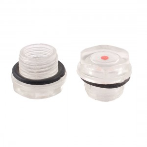 2 x Air Compressor Fittings Plastic Oil Tank Level Indicator Sight Glass 16mm