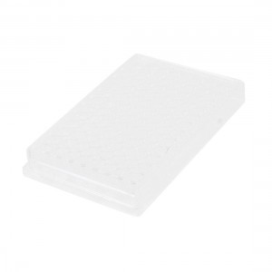 Clear Plastic Rectangle Shape 96 Compartment Cell Culture Plate