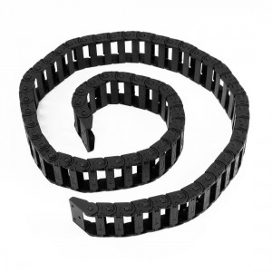 100cm Length Machine Plastic Towline Drag Chain Black 10mm x 30mm