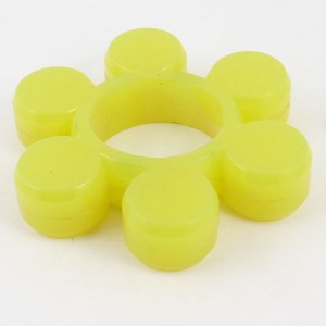 98mm x 20mm 6 Cylinder Petal Drive Shaft Rubber Coupler Damper Yellow