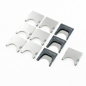 10 Pcs 29mm Long Spring Loaded SD Memory Card Sockets Slots